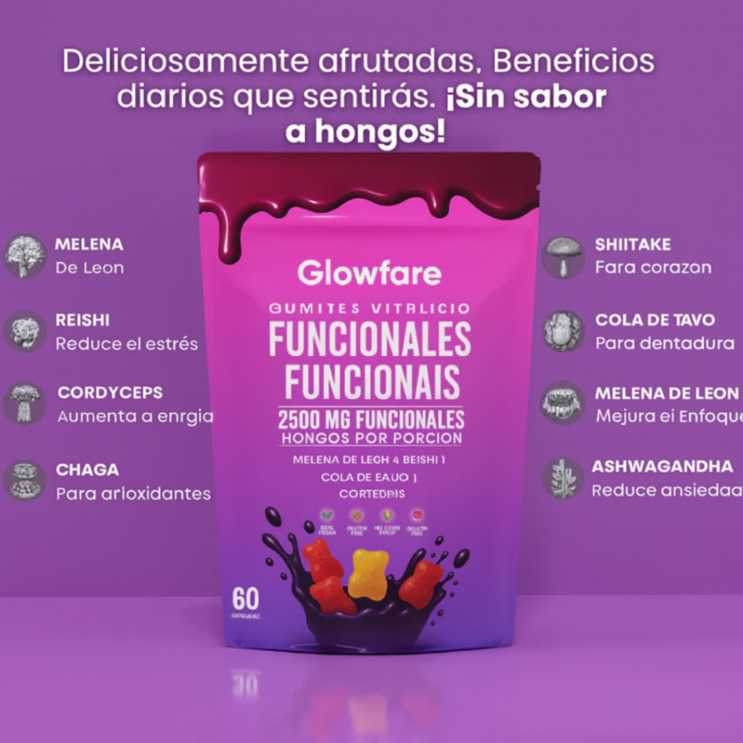 Gomitas de hongos para estimular el cerebro