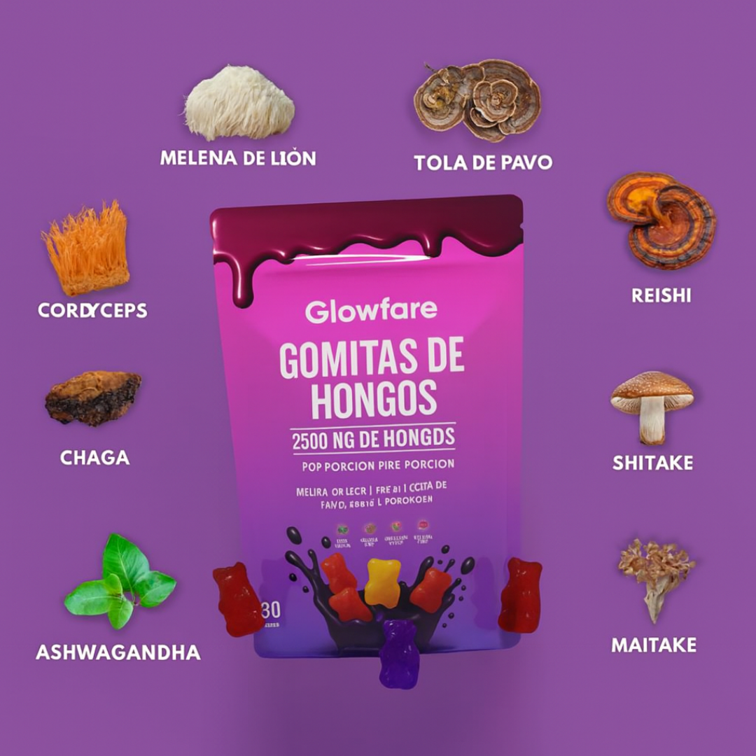 Gomitas de hongos para estimular el cerebro