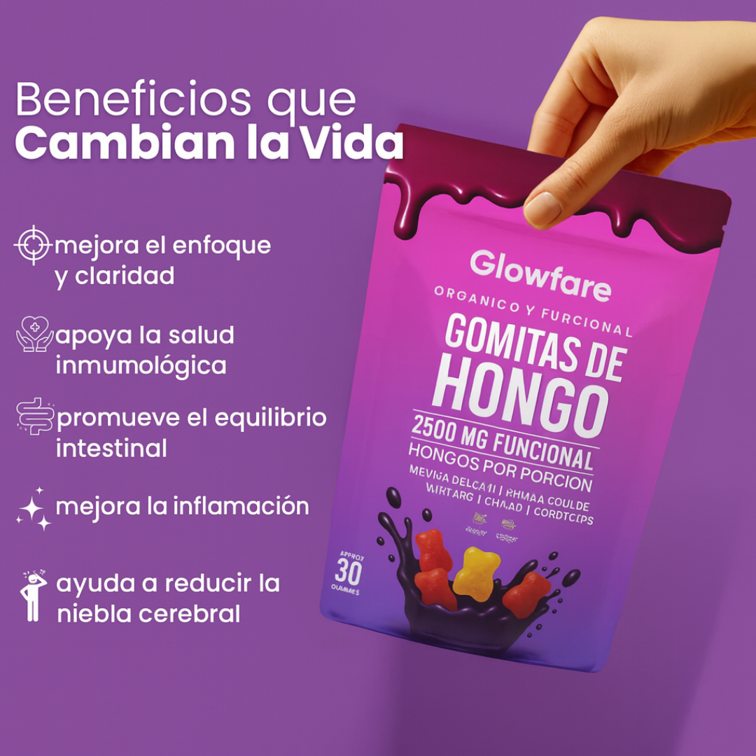 Gomitas de hongos para estimular el cerebro