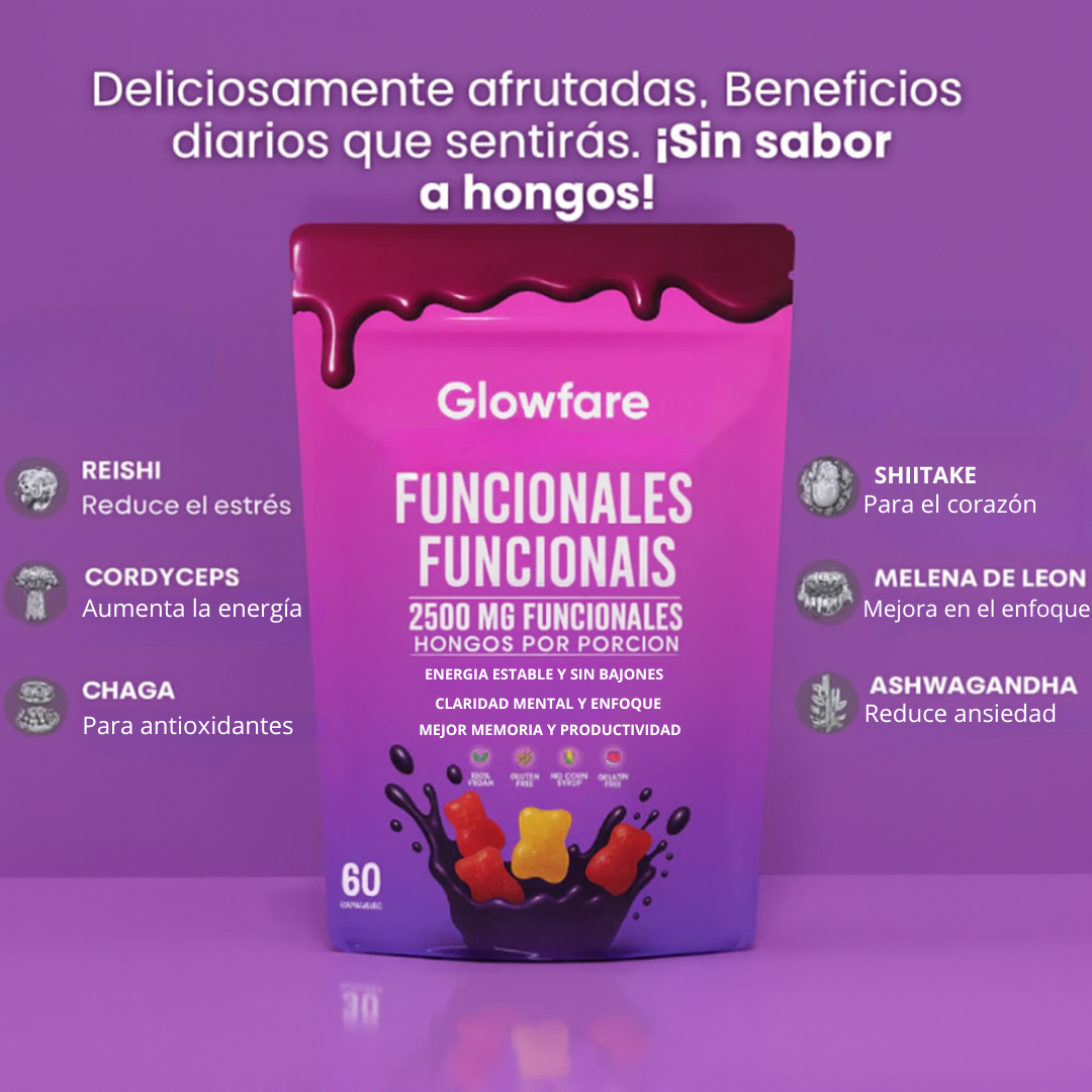 Gomitas de hongos para estimular el cerebro